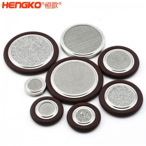 恒歌不銹鋼316L真空卡環(huán)濾芯耐高溫透氣均勻耐壓，工業(yè)衛(wèi)生級不銹鋼濾片過濾器