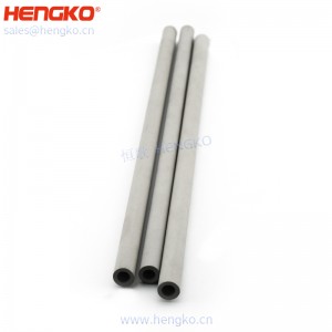 恒歌定制加工微米粉末多孔金屬過濾器元件(氮氣擴散器管)