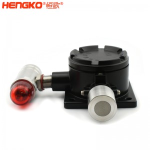 恒歌生產(chǎn)工業(yè)級RS485有毒氣體探測器高靈敏測量,帶LED指示燈和不銹鋼探頭外殼