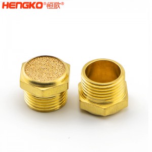 源頭廠家生產(chǎn)銅消聲器燒結(jié)消音降噪耐高溫濾芯,應用于壓縮機