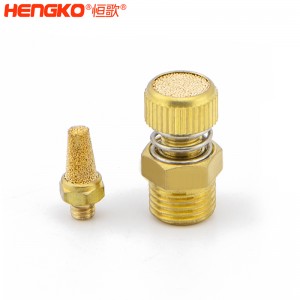 源頭廠家生產(chǎn)銅消聲器燒結(jié)消音降噪耐高溫濾芯,應用于壓縮機